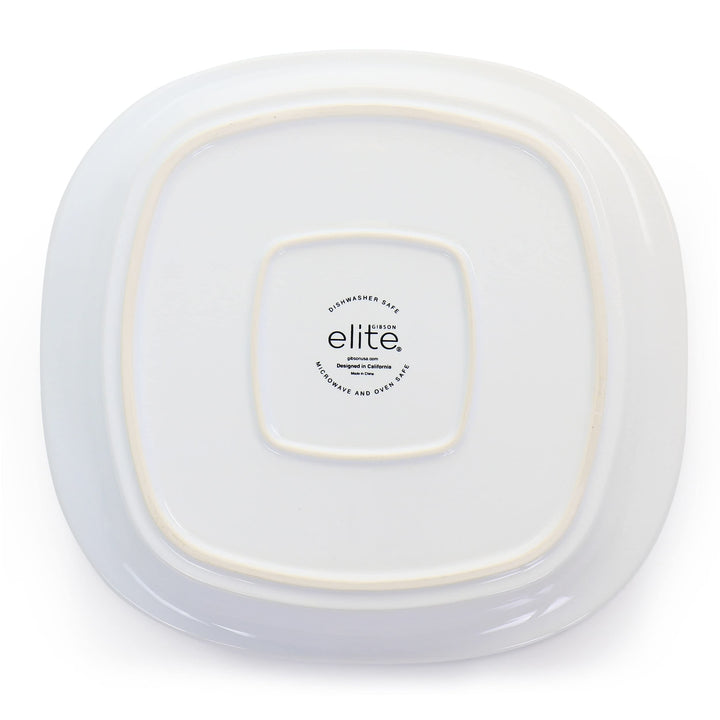 Dining 1.9 Quart Stoneware Casserole In White With Glass Lid - Diamond Home USA