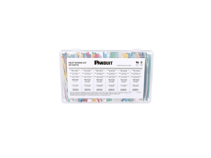 Panduit KP-HSTT2 Heat Shrink Kit Box - Plastic Case Various Sizes Various Colors - Diamond Home USA