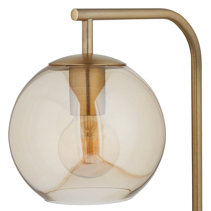 Antique Brass Globe Floor Lamp Mid-Century Modern Transitional - Diamond Home USA