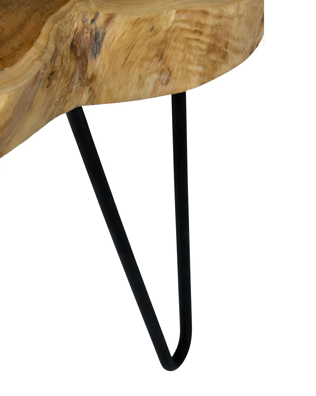 EAST at MAIN Lovilla Brown Round Teakwood Accent End Table (23x20x20) - Diamond Home USA