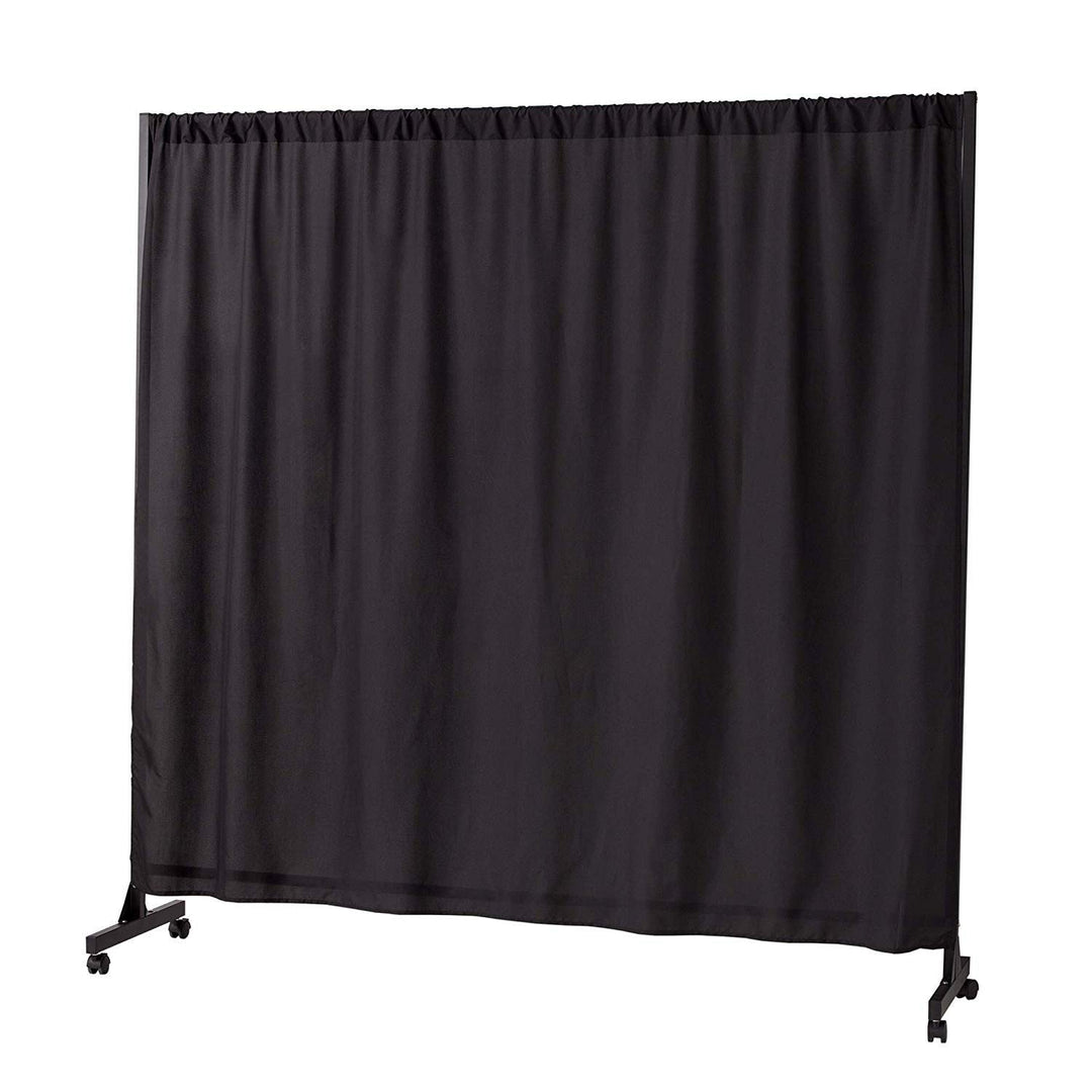 Don't Look at Me Expandable Privacy Room Divider Black Frame with Fabric