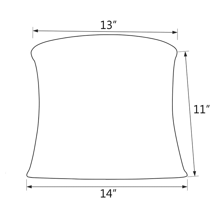 Aspen Creative 30041 Transitional ell Shape Spider Construction Lamp Shade in - Diamond Home USA