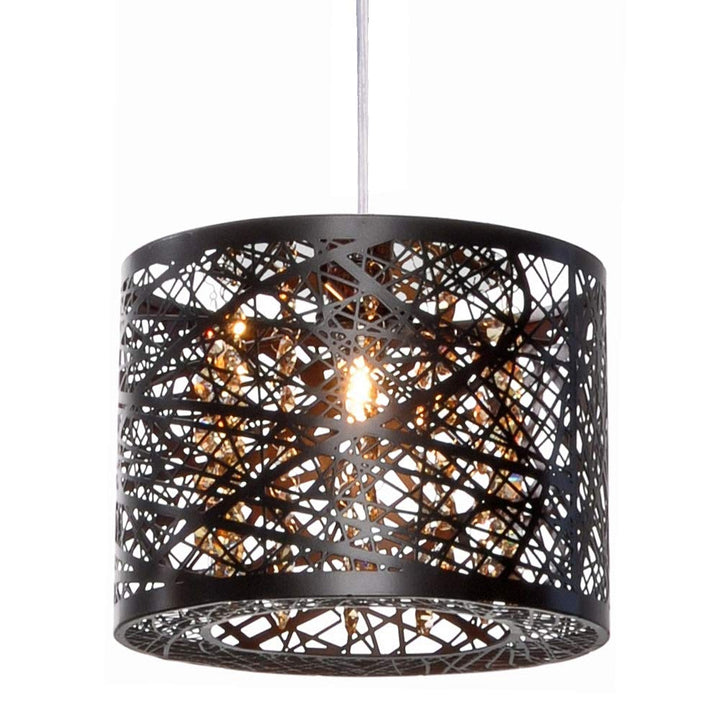 ET2 E21306-10BZ / BUL Inca Modern Metal Web Laser-Cut Sheath with Crystal LED