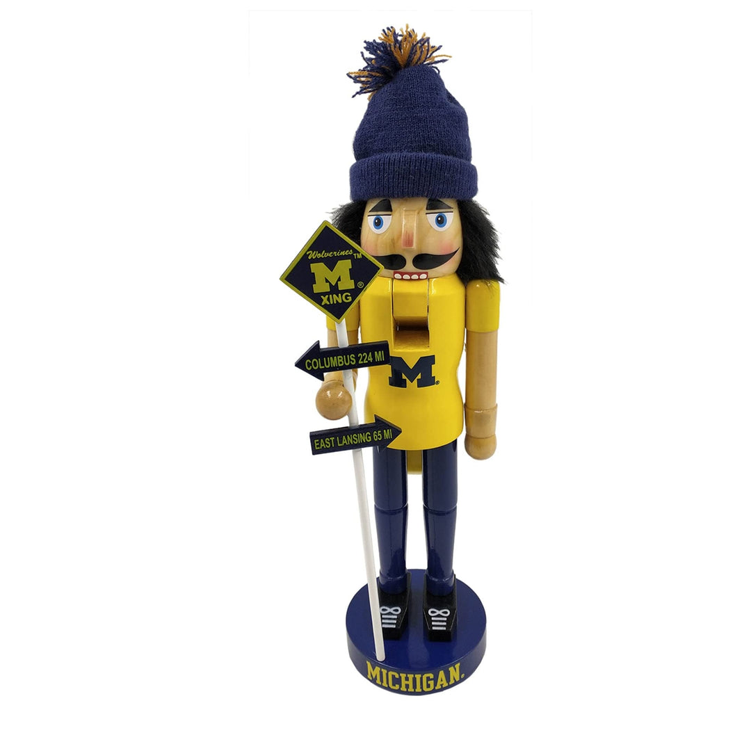 12 Inch Michigan Rivalry Nutcracker Blue