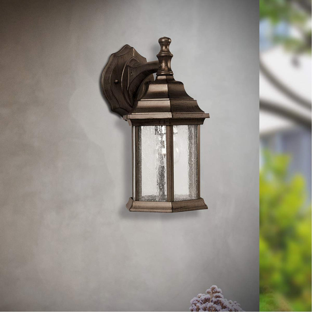Forte 1725-01-18 One Light Outdoor Lantern Bronze - Diamond Home USA