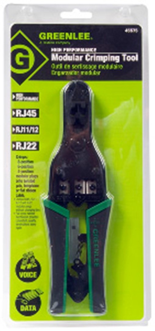 Greenlee 45575 Telephone Ratchet Crimper - Diamond Home USA