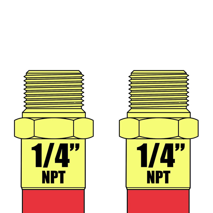 Reelcraft S601013-25 Low Pressure Air/Water Hose Assembly 3/8" x 25' 300 Psi 1/4 - Diamond Home USA