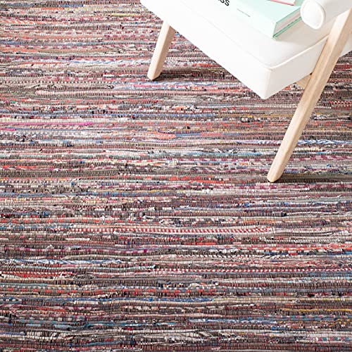 SAFAVIEH Rag Rug Collection Runner Rug - 2'3" x 6' Rust & Multi Handmade Boho - Diamond Home USA