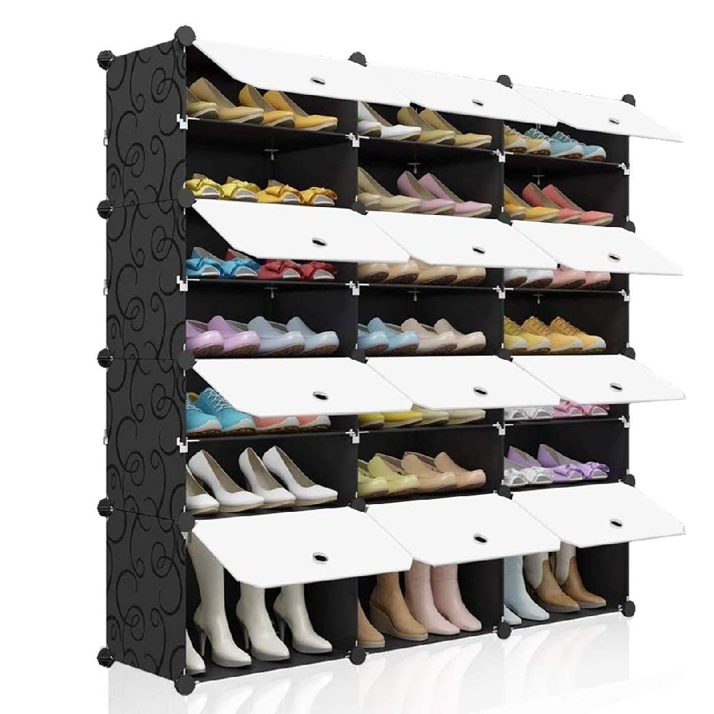 Portable 48 Pair Shoe Rack Organizer Tower Shelf Storage Cabinet Stand - Diamond Home USA