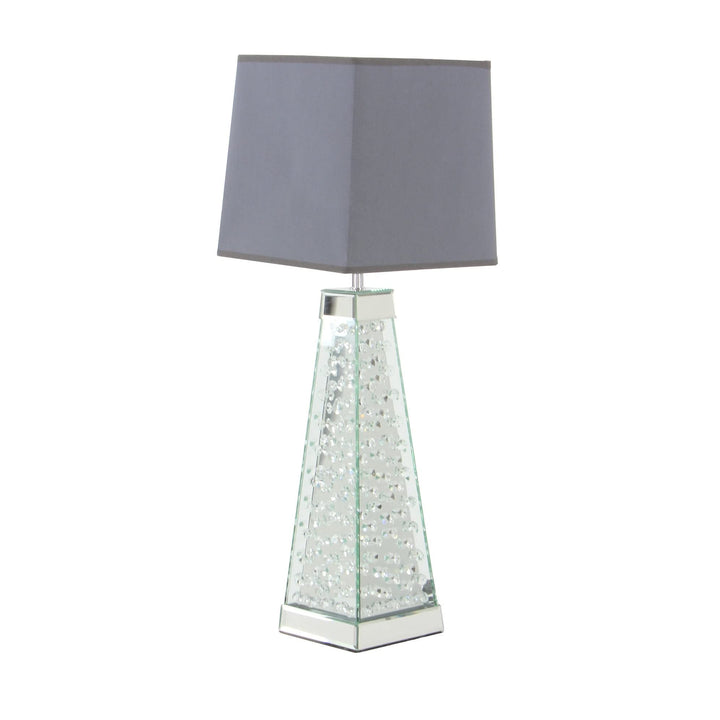 Silver Glass Glam Table Lamp 29 X 10 Grey Purple Modern Contemporary - Diamond Home USA