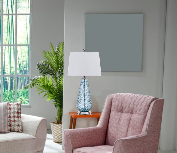 Cal Lighting BO-2997TB Table Lamp Aqua Blue - Diamond Home USA