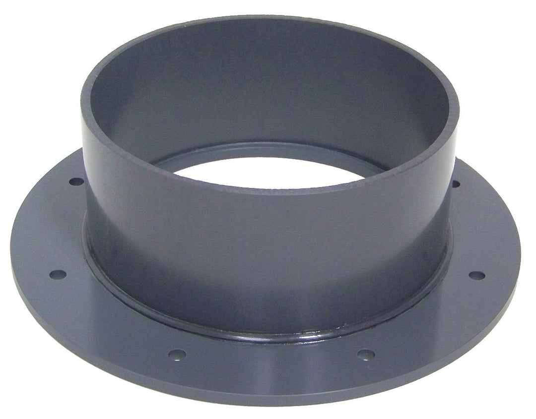 Plastic Supply PVCF08 PVC Flange with Bolt Holes 8" Dia 8-5/8" Socket ID