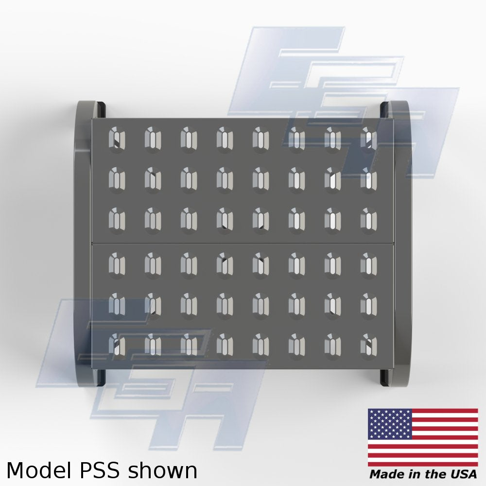 EGA Products Step Stool [Made in USA] Perforated Tread Welded OSHA Compliant - Diamond Home USA