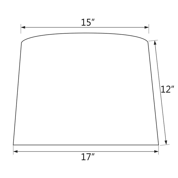 Aspen Creative 32326 Transitional Hardback Empire Shaped Spider Contruction Lamp - Diamond Home USA