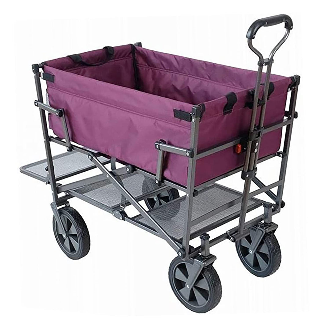 Mac Sports Double Decker Heavy Duty Steel Frame Collapsible Outdoor Utility - Diamond Home USA