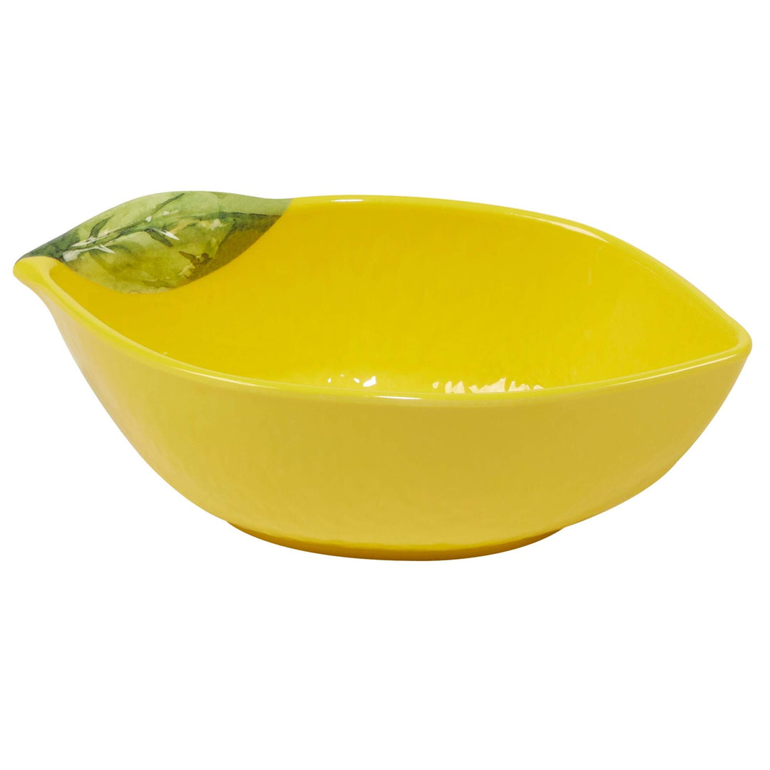 3-d Lemon 5-piece Serving Bowl Set Green Yellow Solid 5 Piece Dishwasher Safe - Diamond Home USA