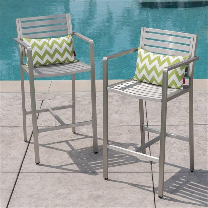 Christopher Knight Home Tammy Coral Outdoor Silver Rust-Proof Aluminum 29.50 - Diamond Home USA