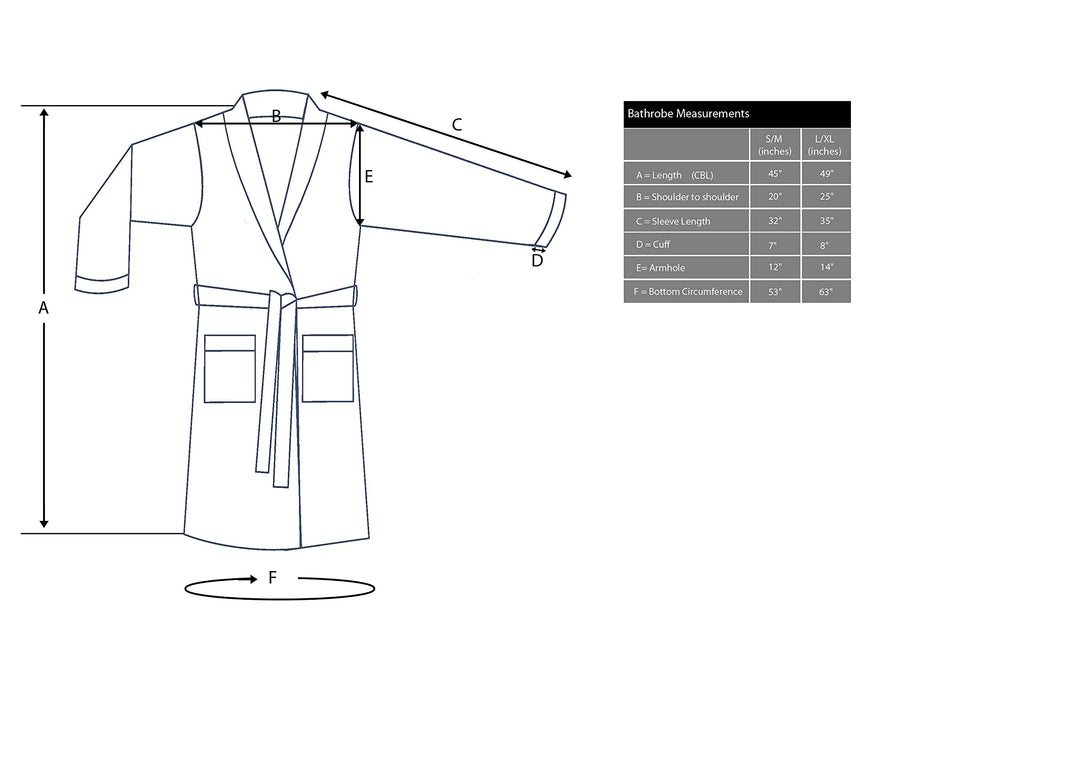 Ozan Premium Home 100% Turkish Cotton Herringbone Bathrobes Shawl Collar with SM - Light Aqua - Diamond Home USA
