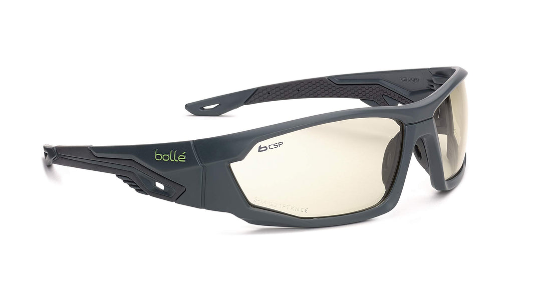 Bolle Safety MERCSP Mercuro Safety Glasses Platinum® Anti-Scratch Grey Black