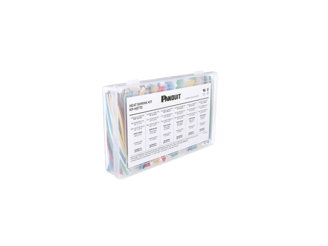 Panduit KP-HSTT2 Heat Shrink Kit Box - Plastic Case Various Sizes Various Colors - Diamond Home USA