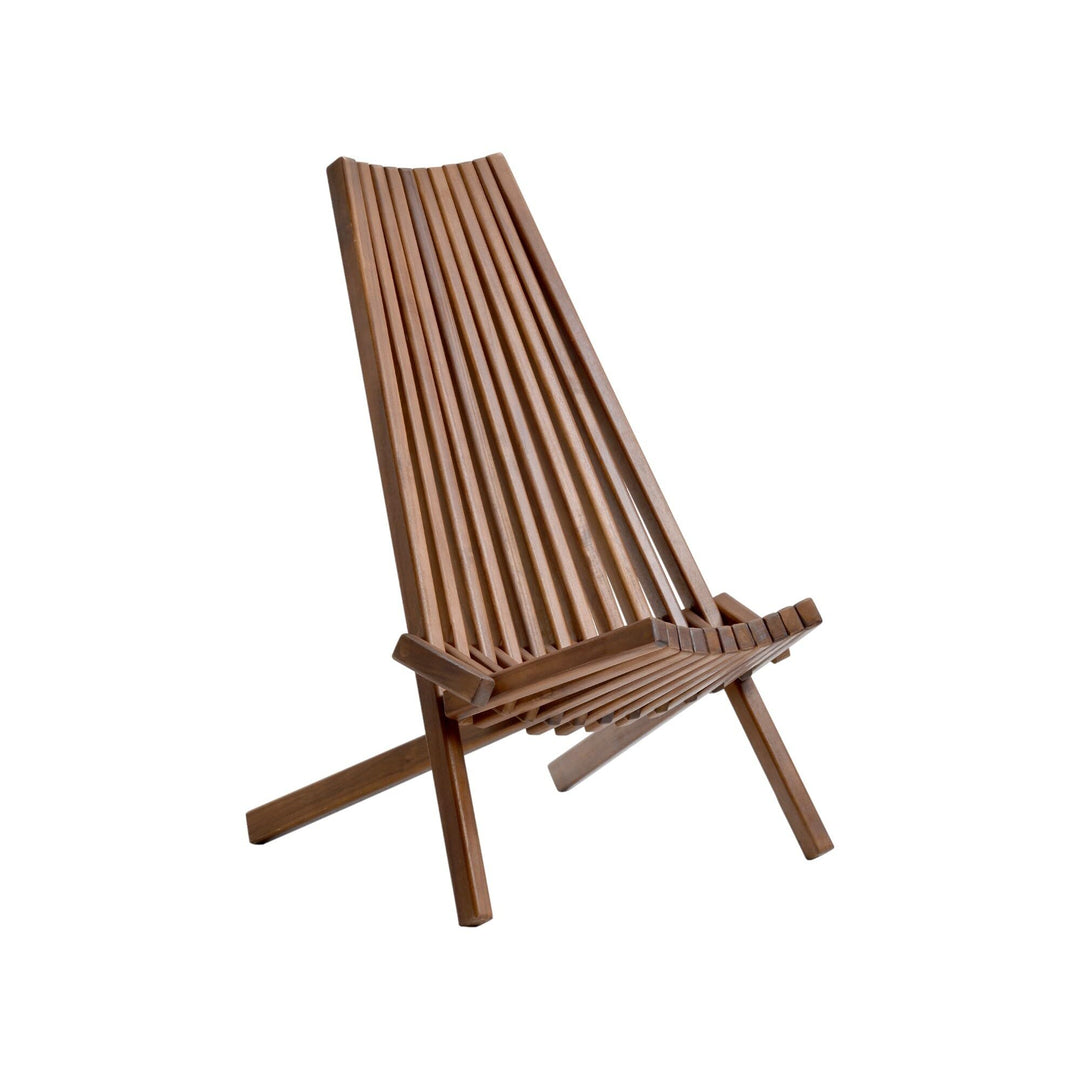 Outdoor Folding Wooden Tamarack Chair Natural Solid Farmhouse Wood - Diamond Home USA