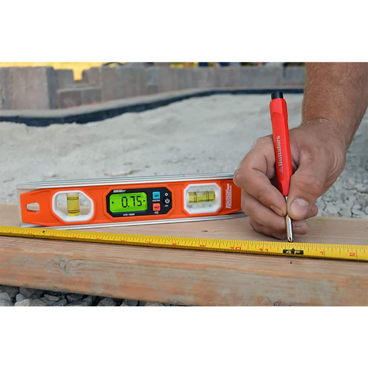 Johnson 10 In. Magnetic Programmable Digital Level 2 Orange - Diamond Home USA
