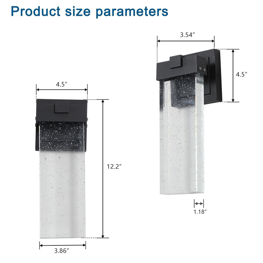 Led Crystal Wall Lamp Beautiful and Durable Outdoor Lighting 12.2h - Diamond Home USA