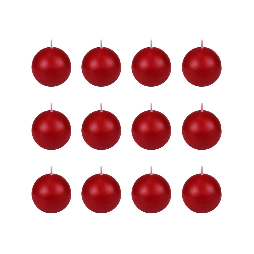 Zest Candle CBZ-003 12-Piece Ball Candles 2-Inch Count