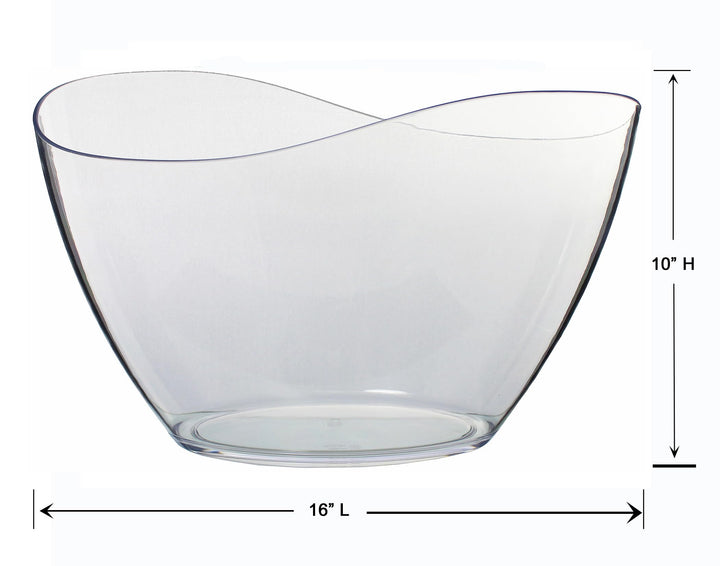 Prodyne WAVE Beverage Tub Clear - Diamond Home USA