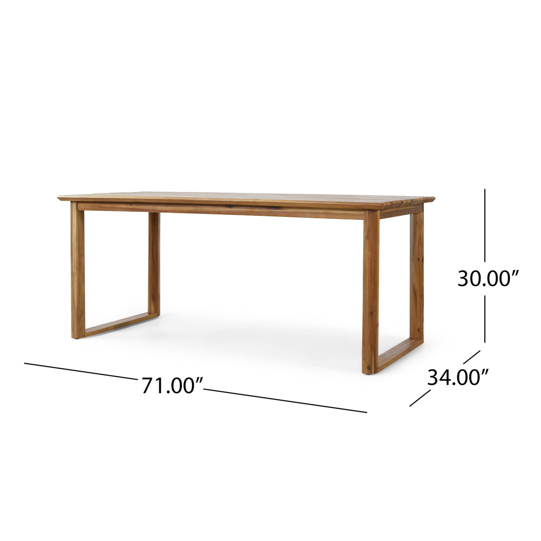 Christopher Knight Home Nibley Dining Table Teak - Diamond Home USA