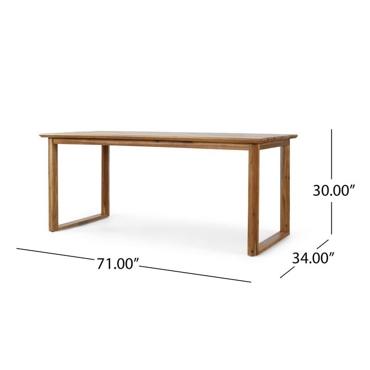 Christopher Knight Home Nibley Dining Table Teak - Diamond Home USA