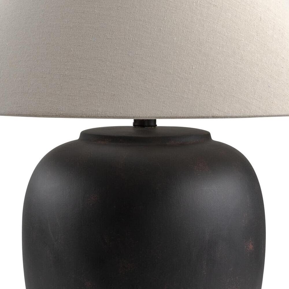 Farmhouse Table Lamp Beige Black Modern Contemporary - Diamond Home USA