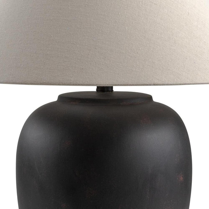 Farmhouse Table Lamp Beige Black Modern Contemporary - Diamond Home USA
