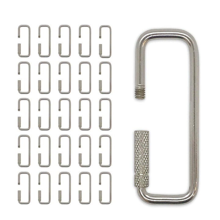 Lucky Line 2” Rectangular Key Ring with Turn Twist Sleeve Closure (7020025)