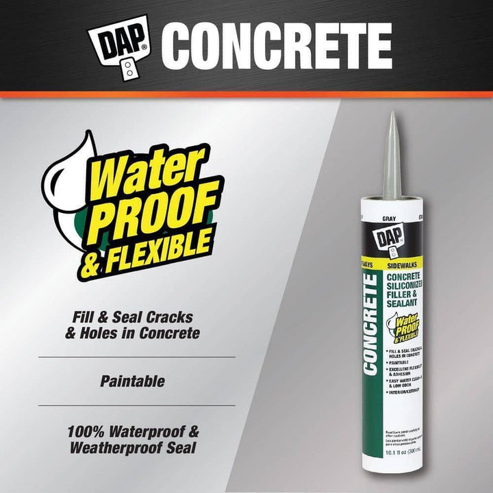 DAP 18096 10.1 oz Gray Concrete & Mortar Filler & Sealant - Diamond Home USA