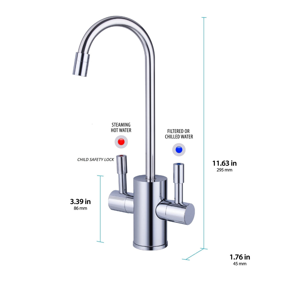 Ready Hot RH-F560-CH Faucet Only for Instant Hot Water Tank Insulated Safety - Diamond Home USA