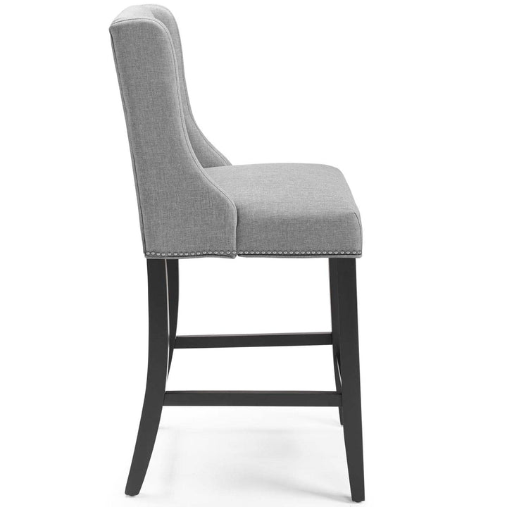 Modway Baron Fabric Upholstered Dining Counter-Height Bar Stool in Light Gray - Diamond Home USA