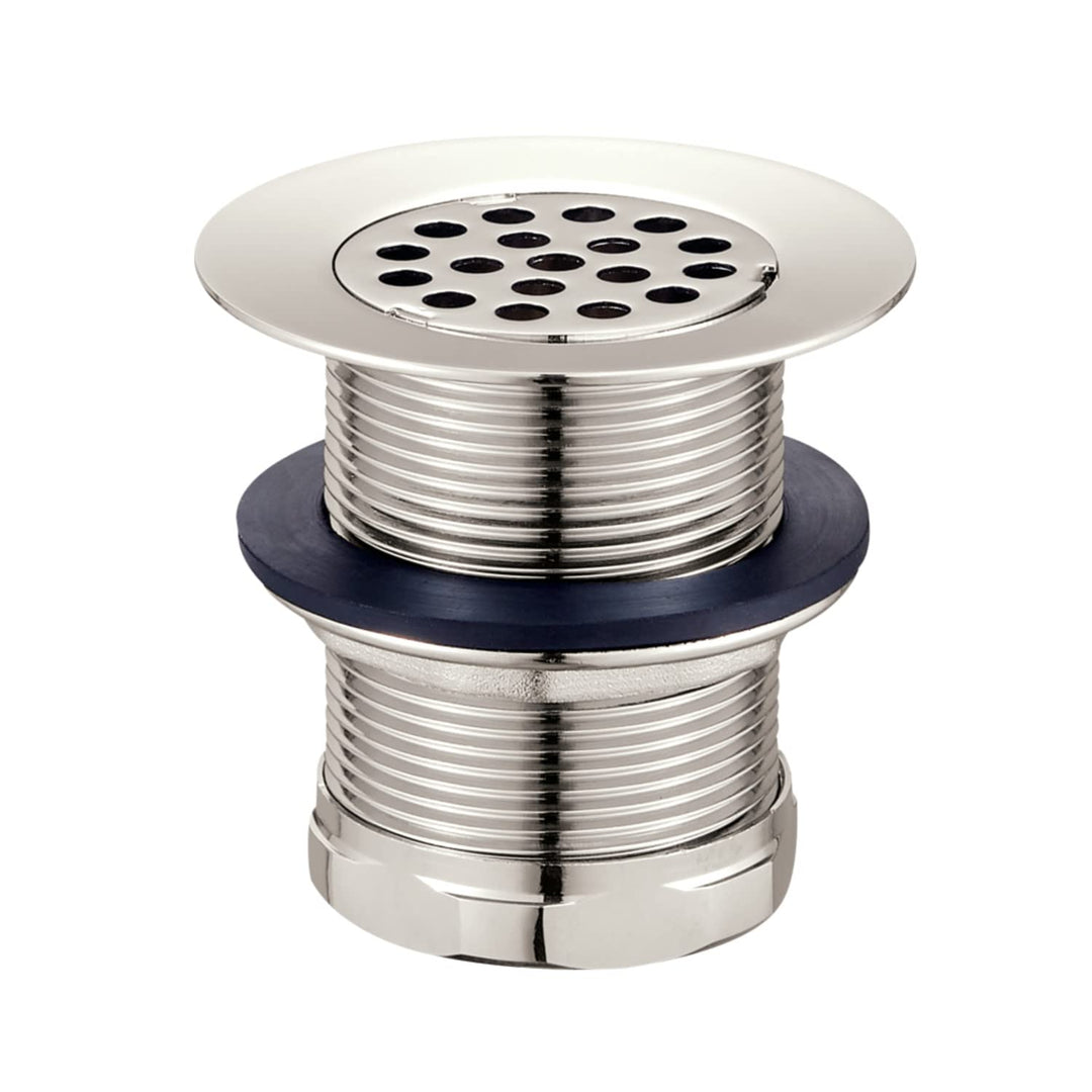 Kingston Brass KBU1006 Seattle 2-Inch Brass Grid Bar/Utility Sink Drain Polished Polished Nickel