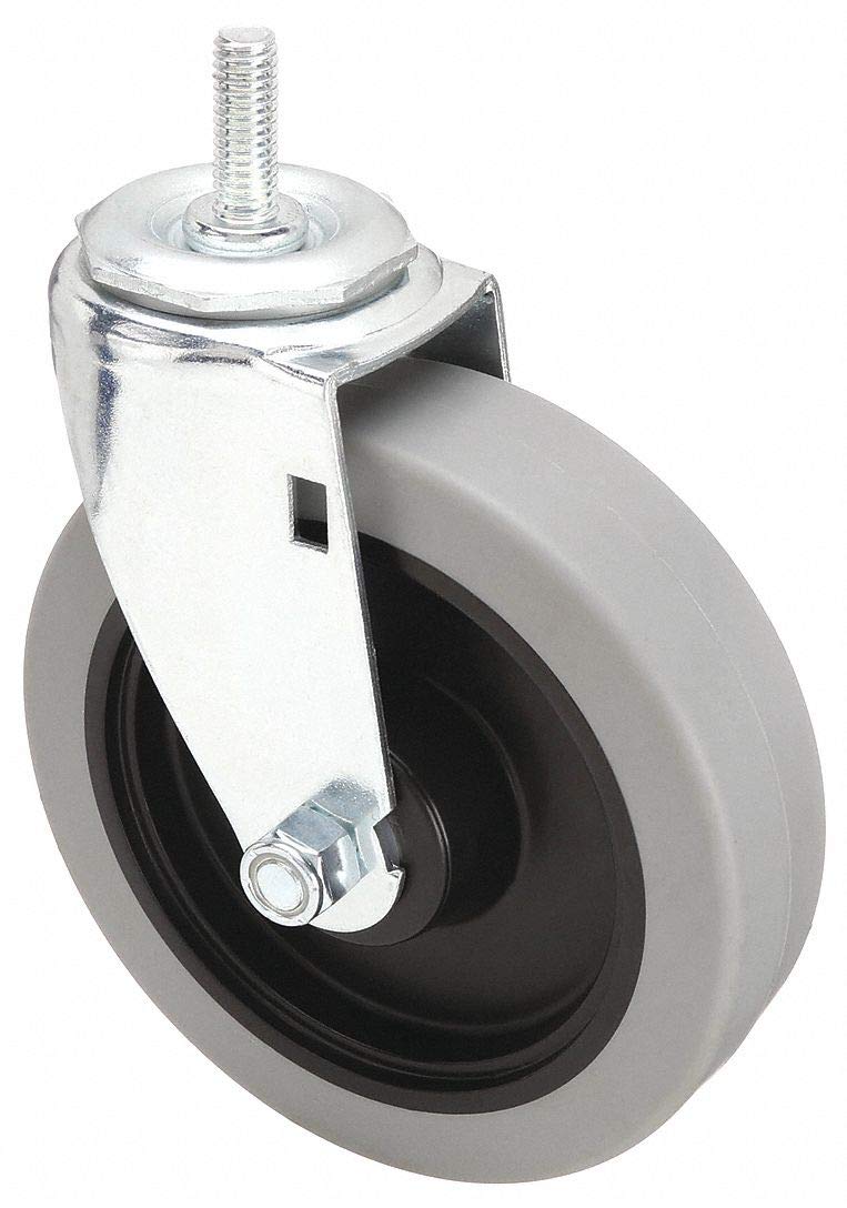 Albion General Purpose Threaded Stem Caster 5 in Wheel Dia 00 lb. Load Rating