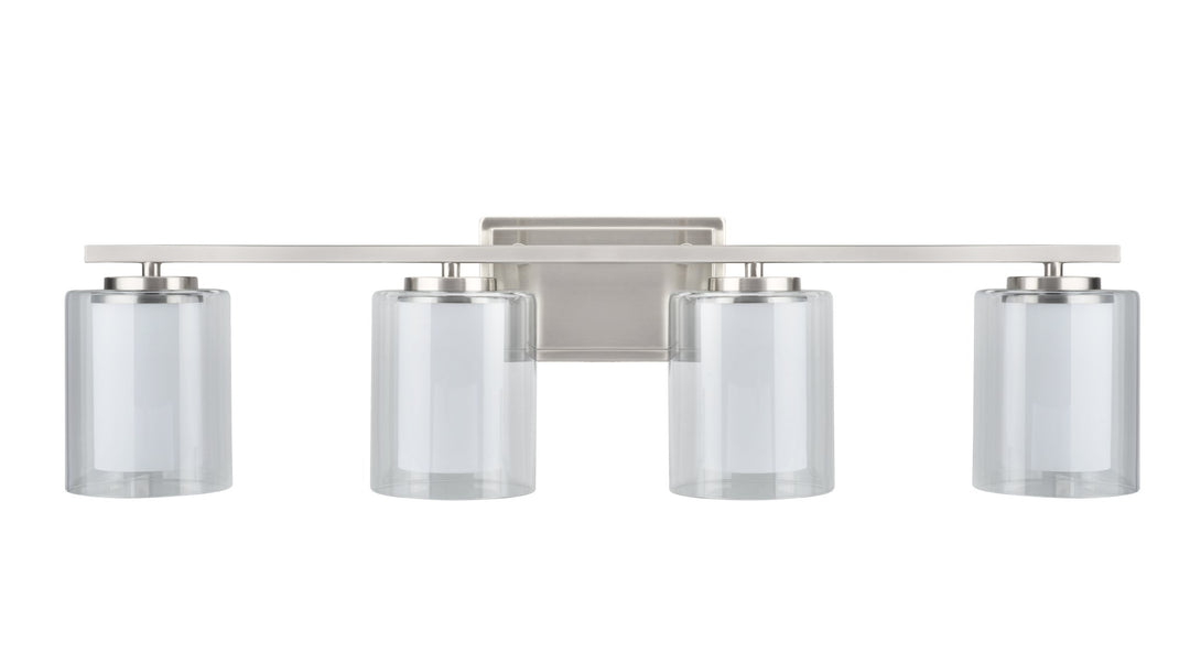 Aspen Creative 62104 Four-Light Metal Bathroom Vanity Wall Light Fixture 32"