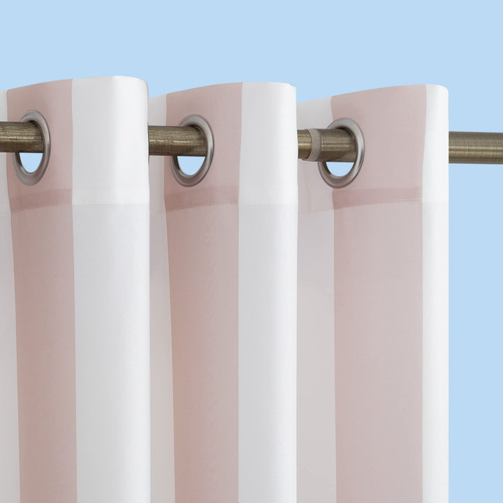 Sun Zero Valencia Cabana Stripe Indoor/ Outdoor Curtain Panel