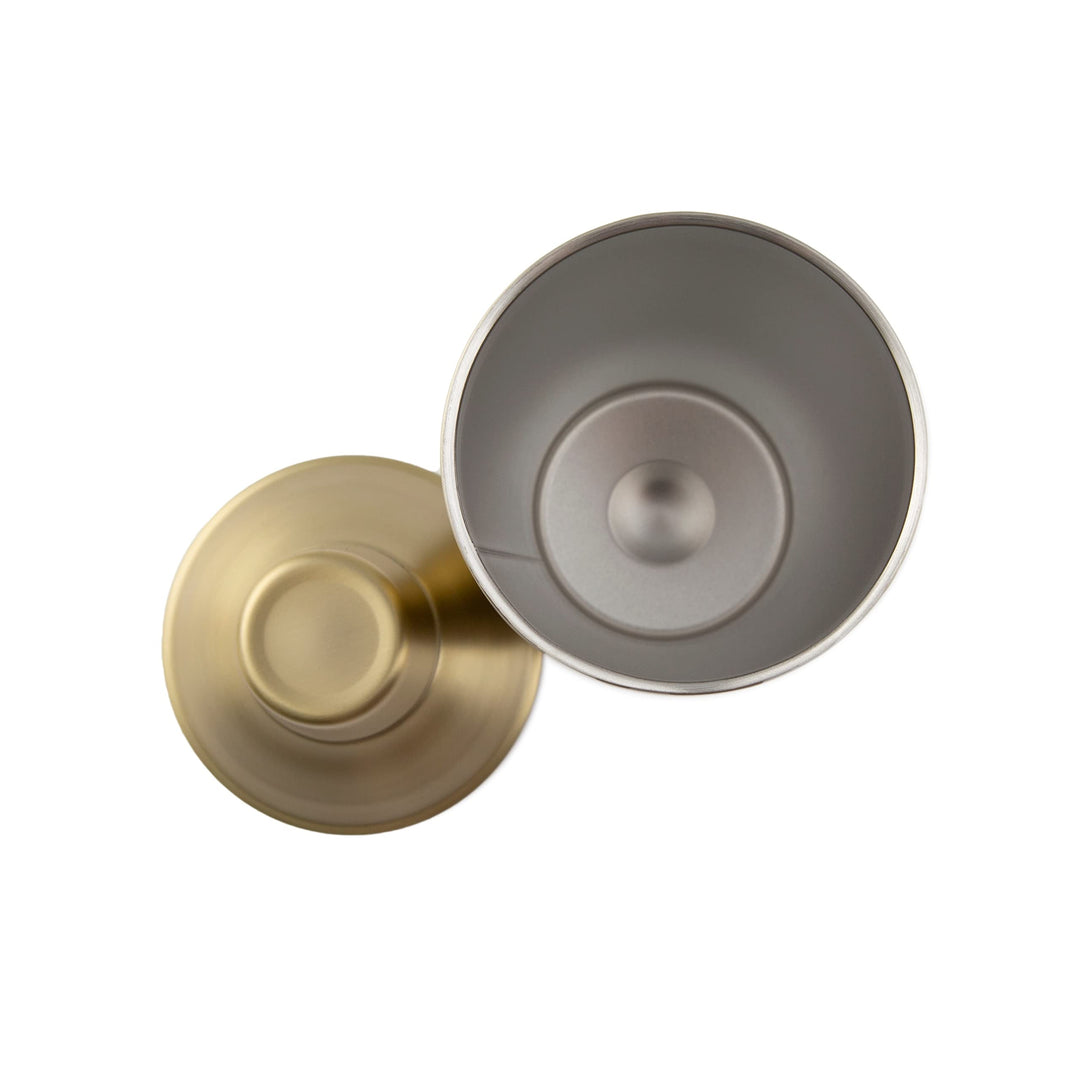 20 Oz Insulated Gold Faceted Shaker Ounce Stainless Steel 1 Piece - Diamond Home USA