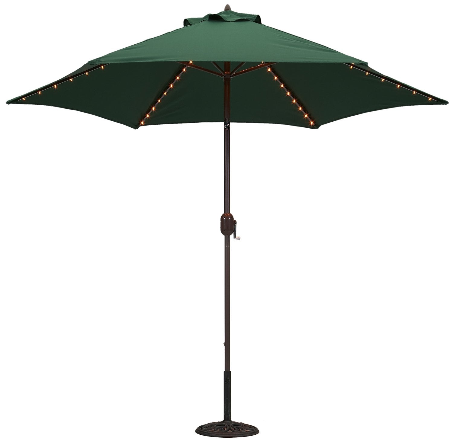 Tropishade Tropilight with LED Lighted 9 ft Aluminum Market Umbrella