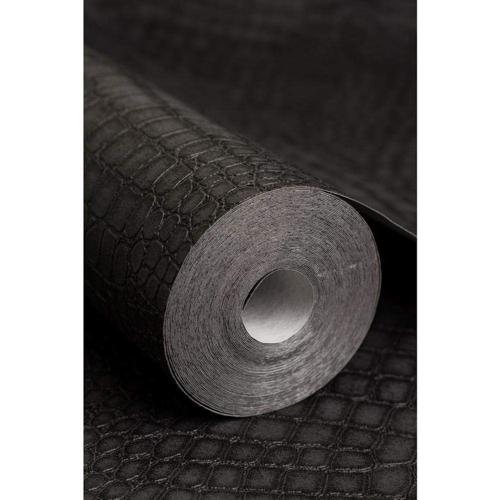 Graham & Brown 32-659 Superfresco Easy Charcoal Black Wallpaper (paste the - Diamond Home USA