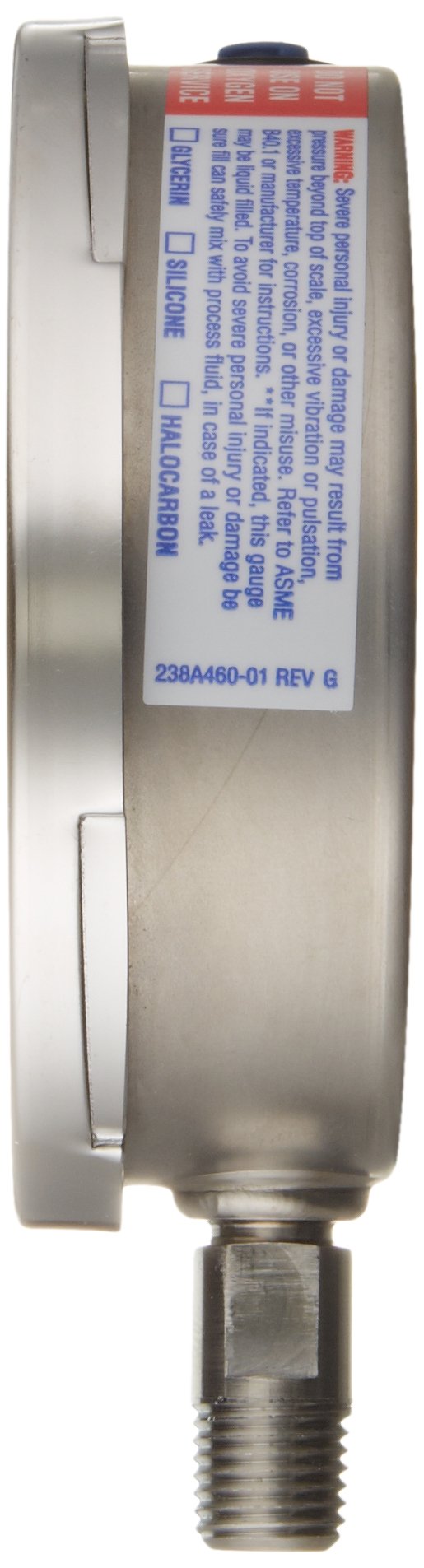 Ashcroft Duralife Type 1009 less Steel Case Dry Filled Pressure Gauge - Diamond Home USA