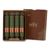 Root Unscented Grecian Collenettes Dinner Candles 7-Inch Tall Box of 4 Dark 7 X 1-1/4 - Darl Olive