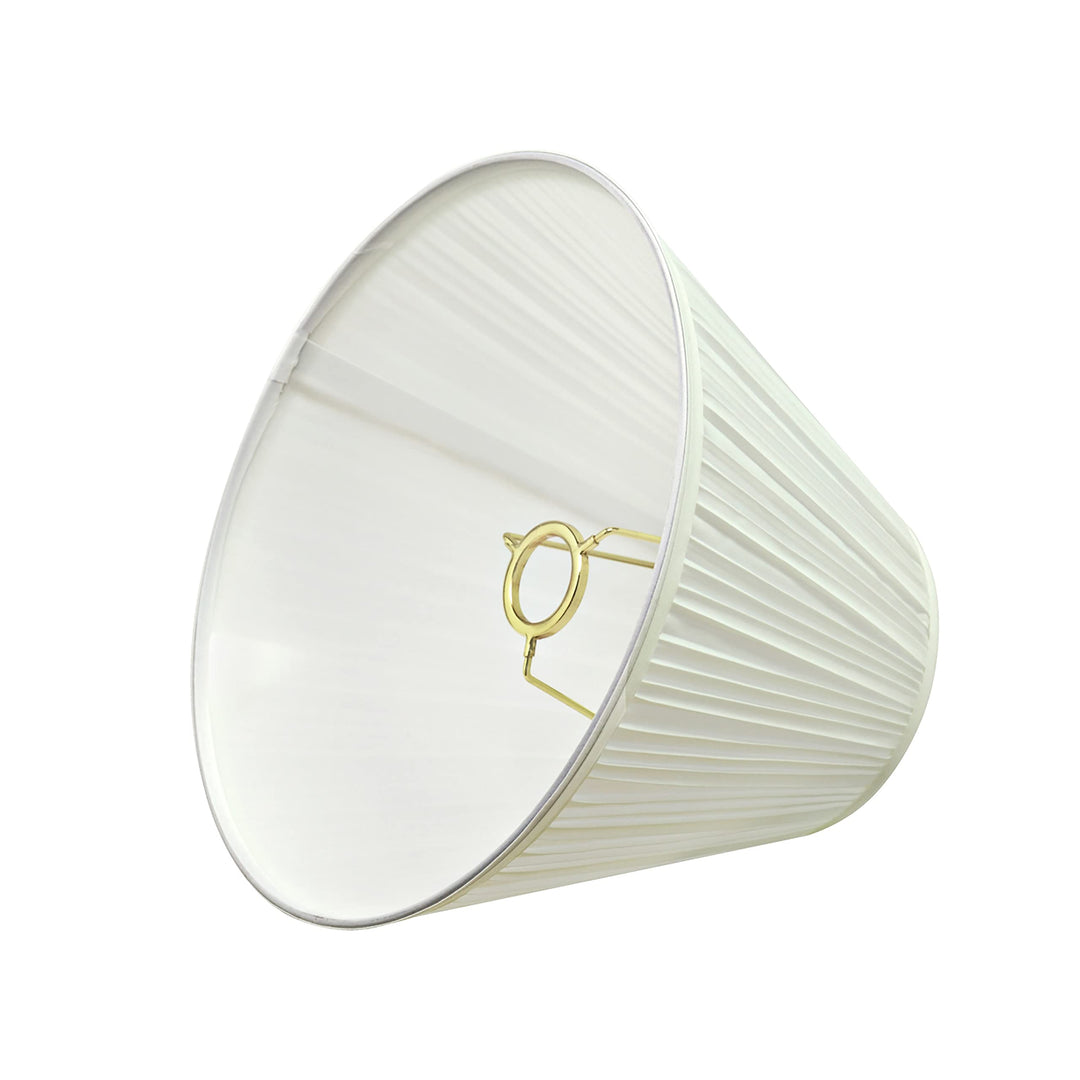 Aspen Creative 59101 Transitional Pleated Empire UNO Lamp Shade Off White 5" Top - Diamond Home USA