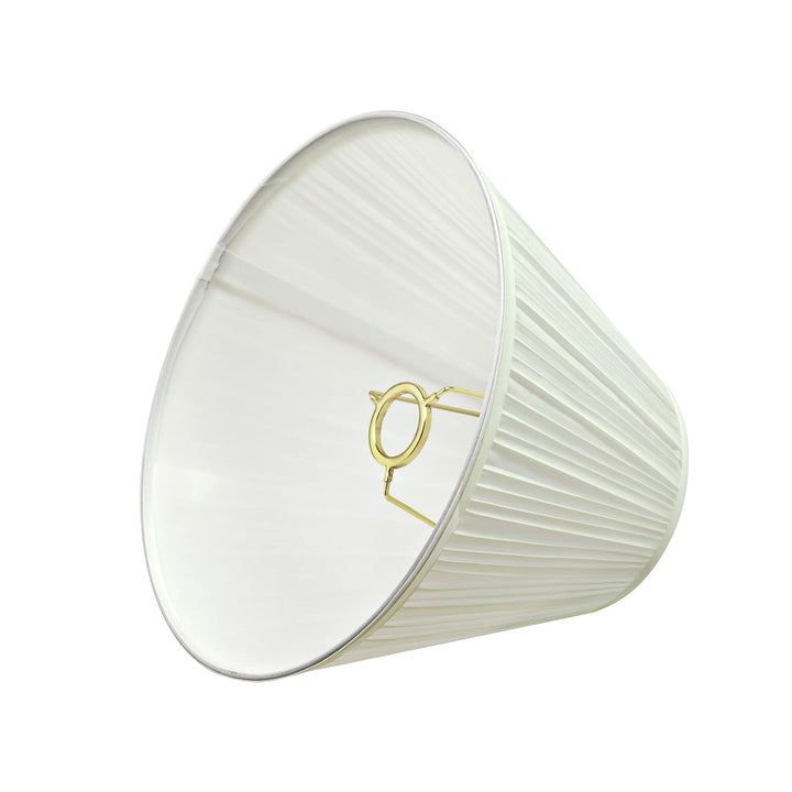 Aspen Creative 59101 Transitional Pleated Empire UNO Lamp Shade Off White 5" Top - Diamond Home USA