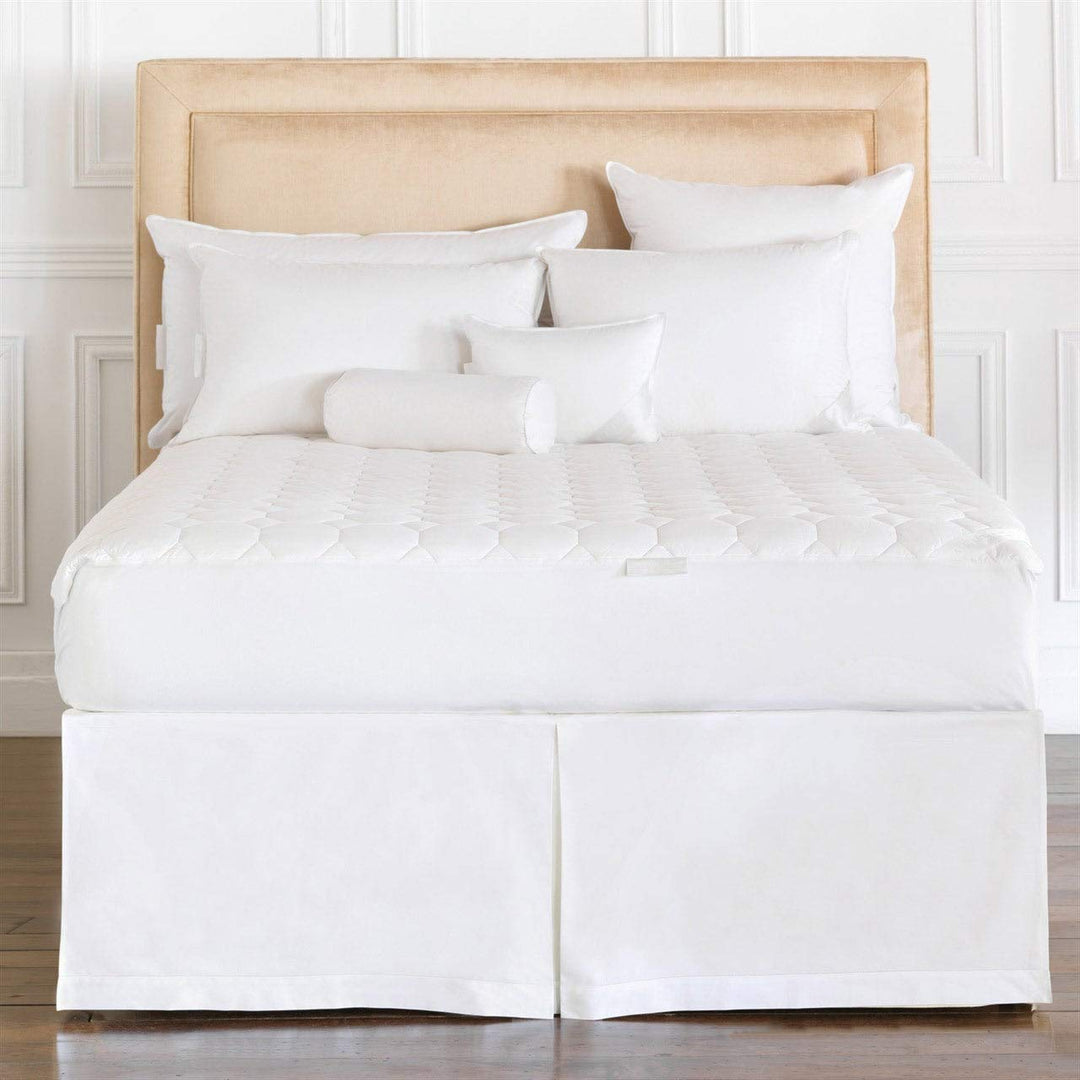 Alexander Comforts Beverly Natural Cotton Mattress Pad - White King