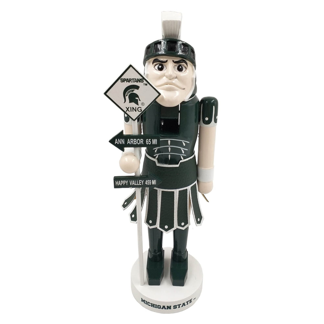 12 Inch Michigan State Rivalry Nutcracker Green